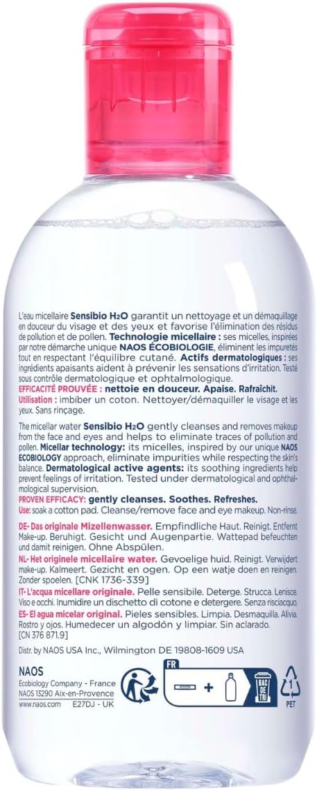 Bioderma - Sensibio - H2O Micellar Water - Makeup Remover Cleanser - Face Cleanser for Sensitive Skin - Image 3