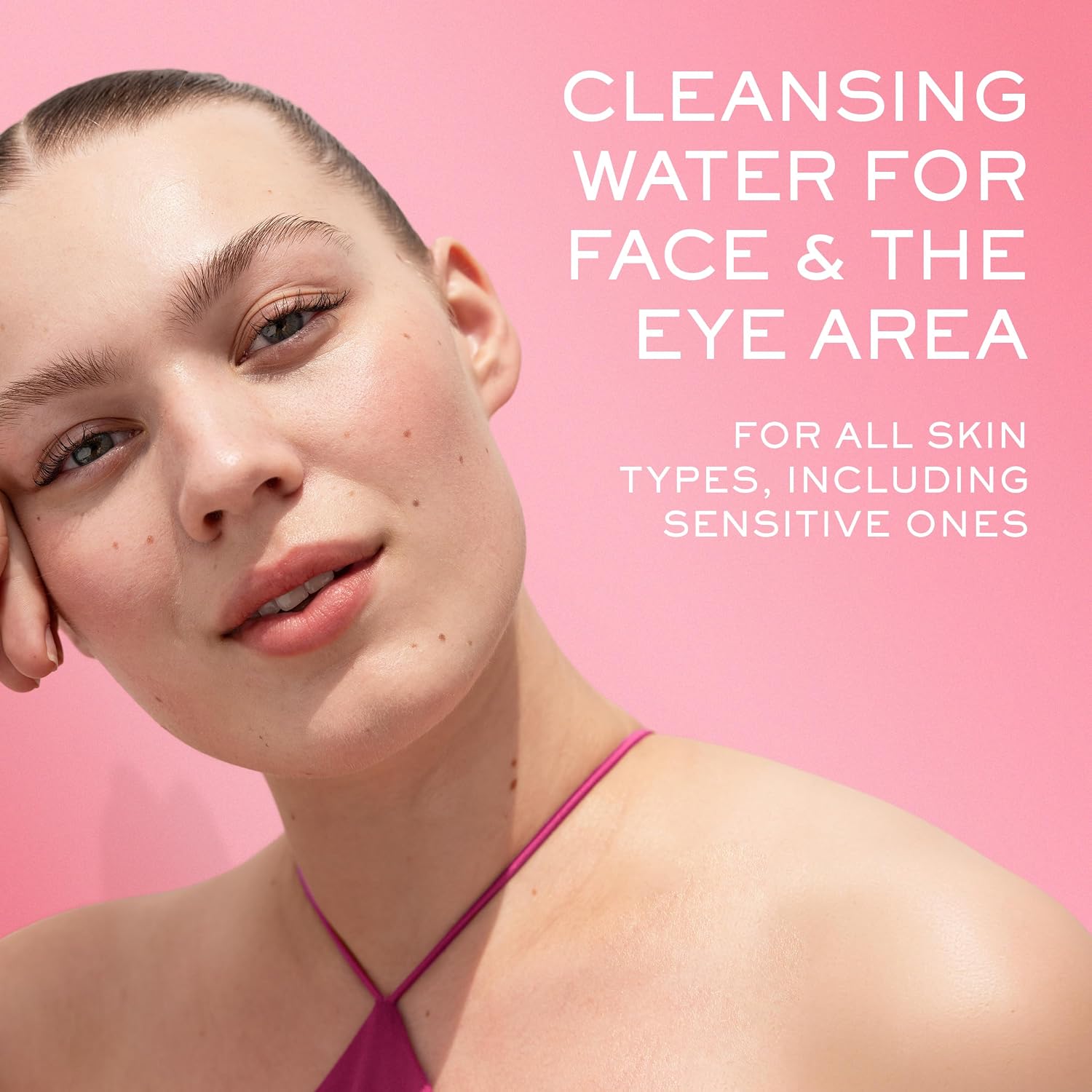 NUXE Micellar Water for Sensitive Skin with Rose Water Extract, 6.7 Fl Oz | Very Rose Makeup Remover for Face & Eyes, Hydrating Facial Cleanser for Sensitive Skin, Removes Waterproof Make-up & Mascara - Image 2