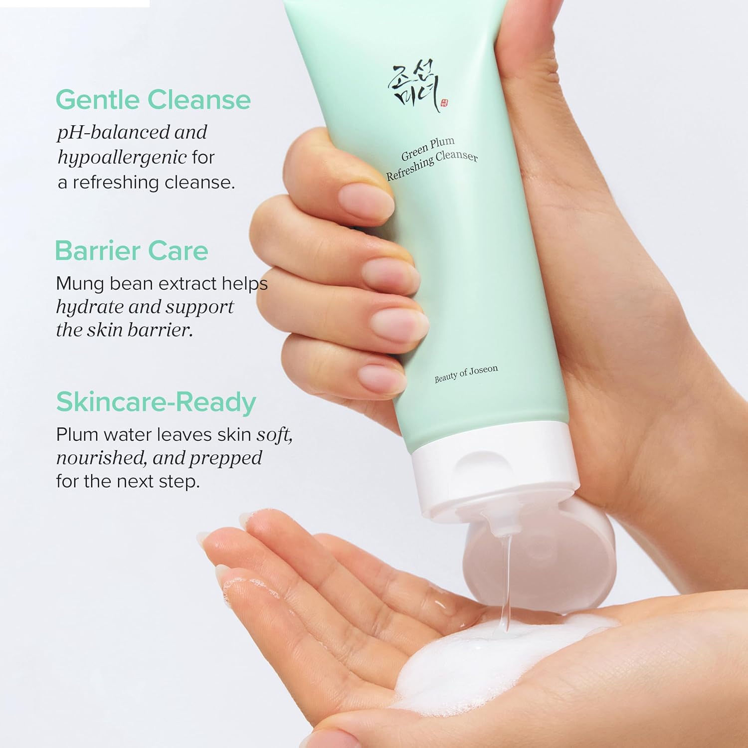 Beauty of Joseon Green Plum Refreshing Cleanser Gel Type Deep Pore Cleansing, Face Cleansers for All Skin Types, Korean Skincare 100ml, 3.38 fl.oz - Image 3