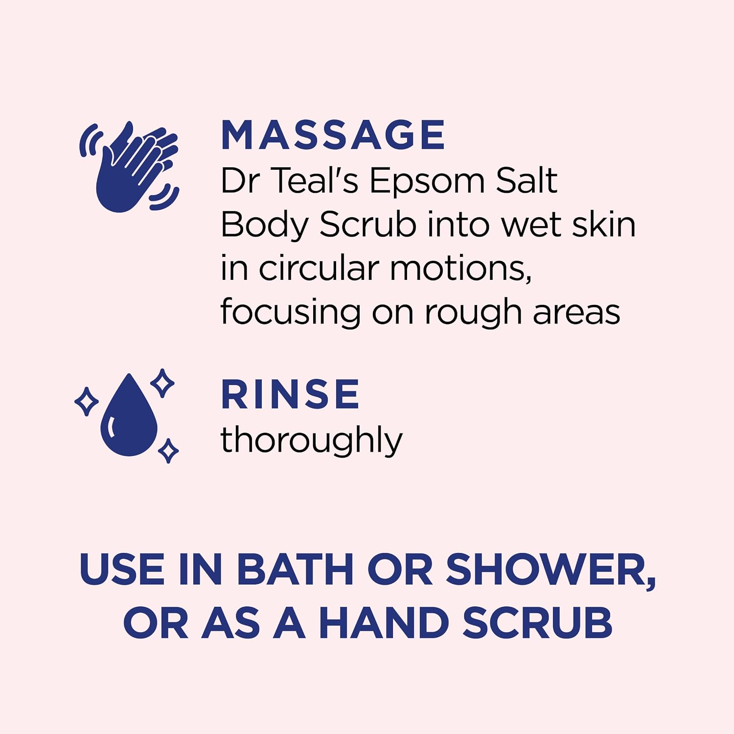 Dr Teal's Pink Himalayan Salt Body Scrub, Restore & Replenish with Pure Epsom Salt & Essential Oils, 16 oz (Pack of 3) - Image 3