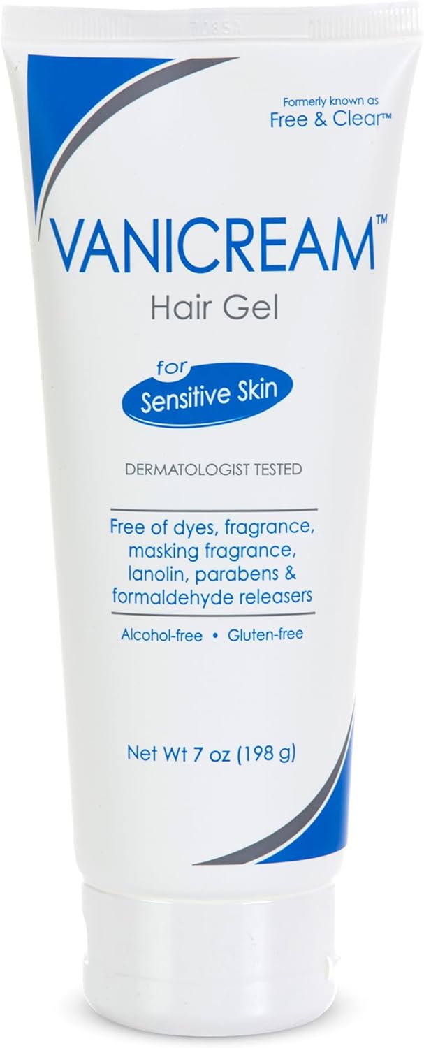 Vanicream Hair Gel, Styling Gel with Firm Hold & Non-Greasy Finish, 7 Oz | Formulated without Common Irritants for Sensitive Skin, Helps Control Static and Add Volume, Dermatologist Tested
