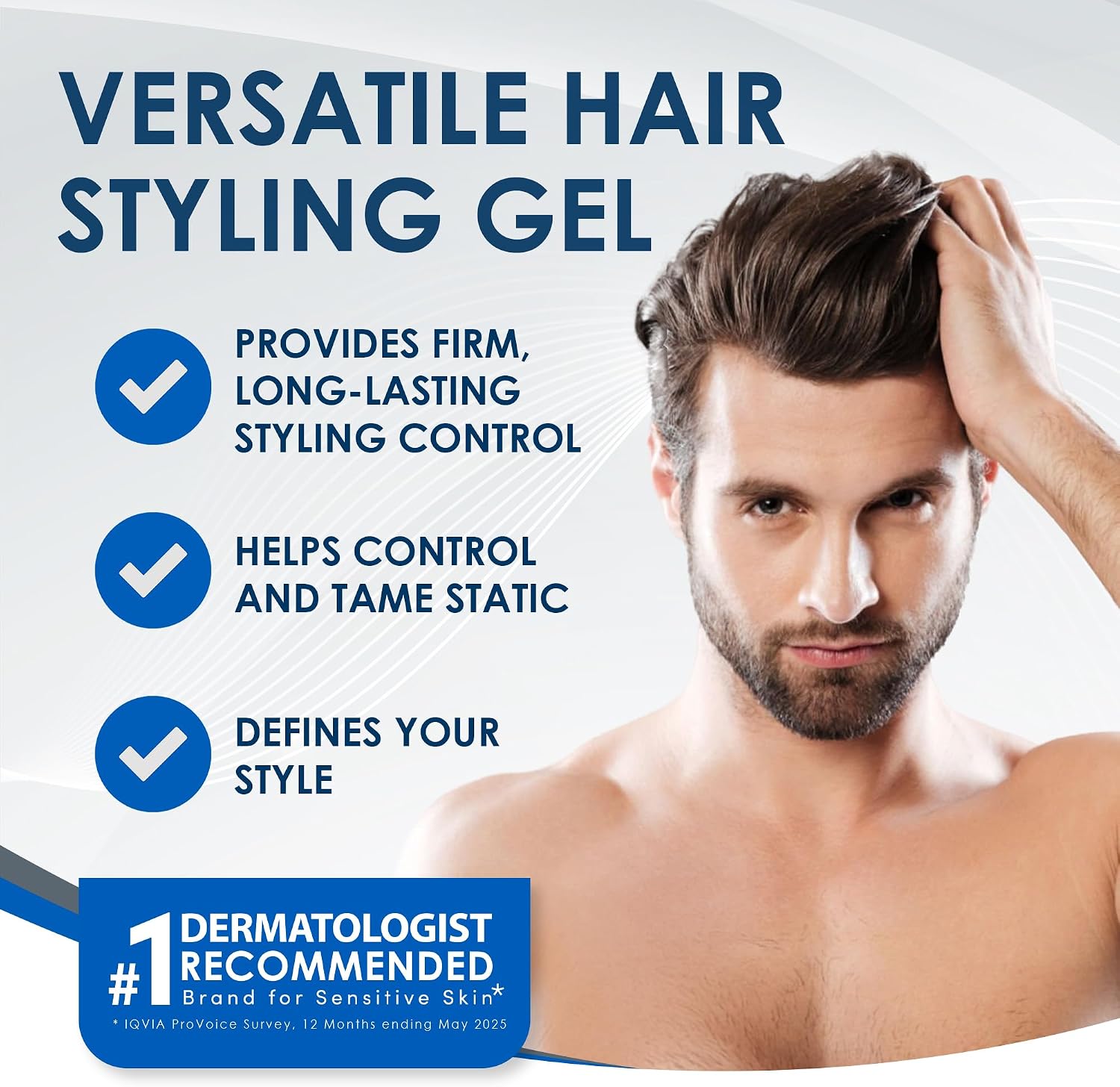 Vanicream Hair Gel, Styling Gel with Firm Hold & Non-Greasy Finish, 7 Oz | Formulated without Common Irritants for Sensitive Skin, Helps Control Static and Add Volume, Dermatologist Tested - Image 2